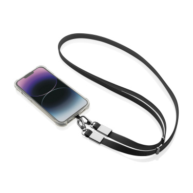Logotrade liikelahjat kuva: Nivo RCS-kierrätetty PET crossbody-kaulanauha