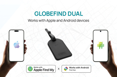 Logotrade liikelahjat kuva: Globefind Dual RCS -älykäs matkatavaralappu