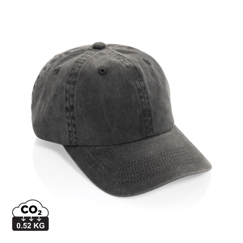 Logotrade mainoslahja ja liikelahja kuva: BEAU AWARE™ 6-osainen 270 g/m²:n puuvillatwill-lippalakki