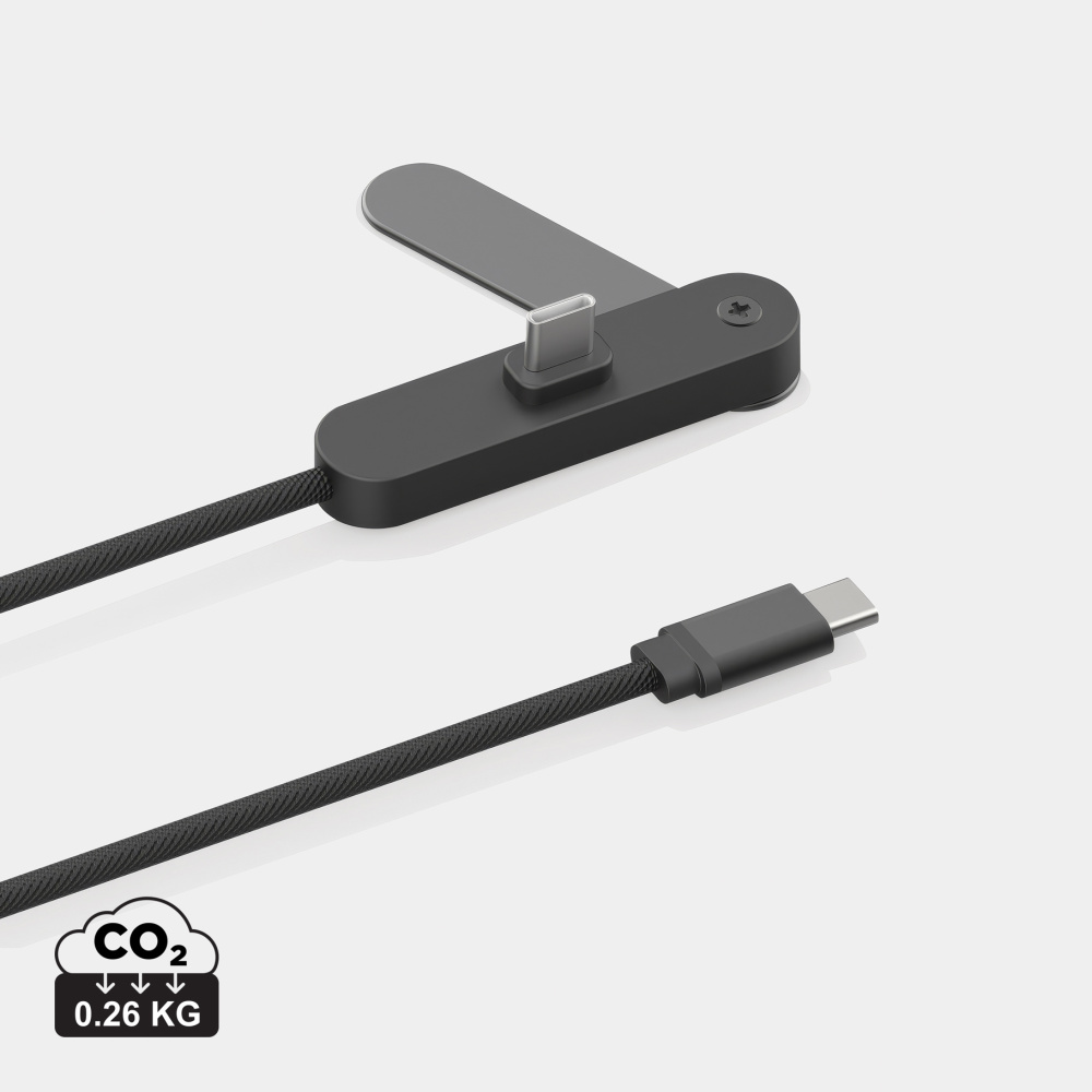 Logotrade mainoslahja ja liikelahja kuva: Aluvia RCS 65 W PD-kaapeli säädettävällä puhelintelineellä