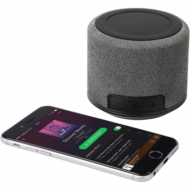 Logotrade verslo dovanos nuotrauka: Šviesolaidinis 3W belaidžio įkrovimo Bluetooth® garsiakalbis