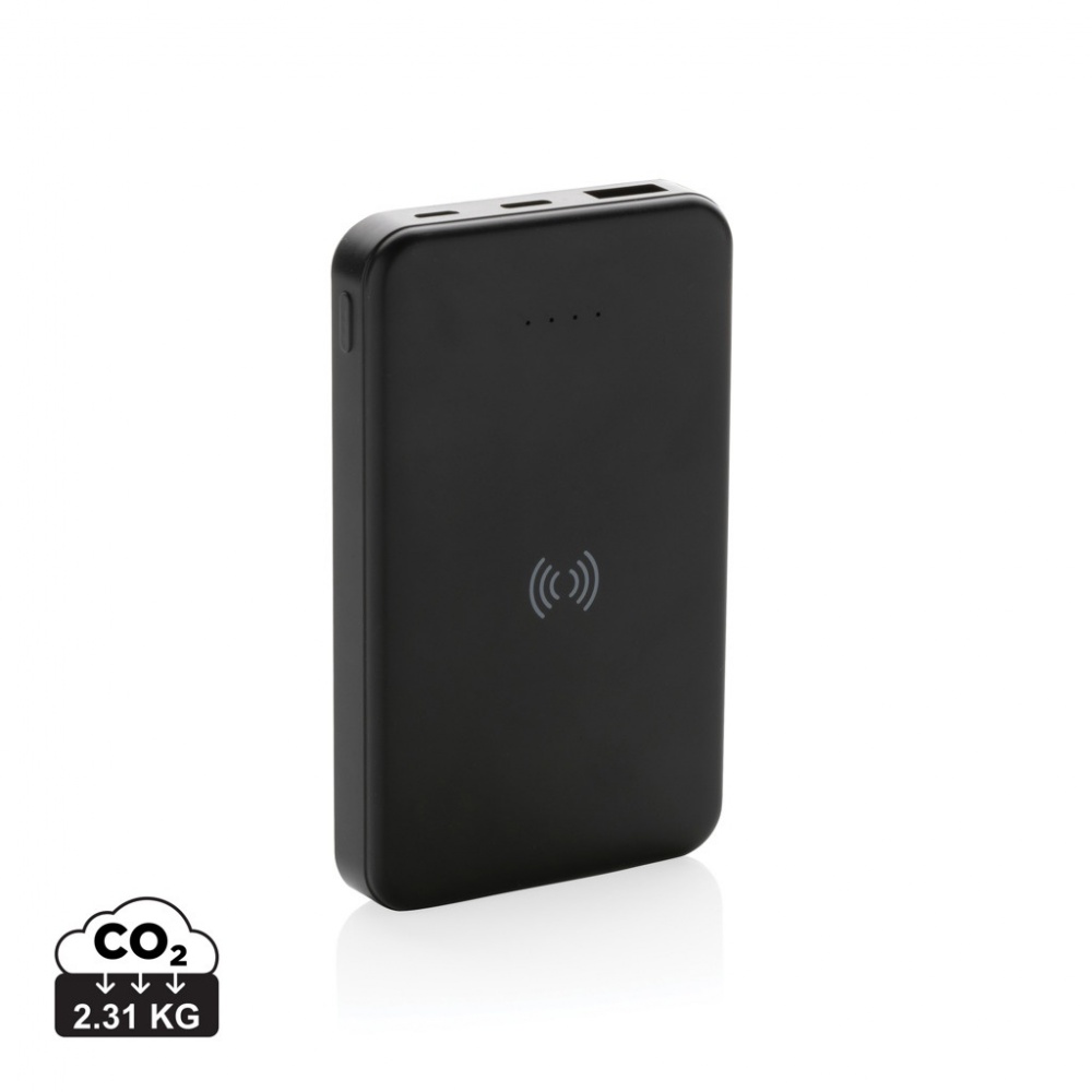 Logotrade verslo dovanos nuotrauka: RCS perdirbto plastiko 5 000 mAh 5 W belaidis maitinimo blokas