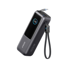„Anker“ išorinė baterija 25 000 mAh 165 W, įmontuotas ištraukiamas laidas