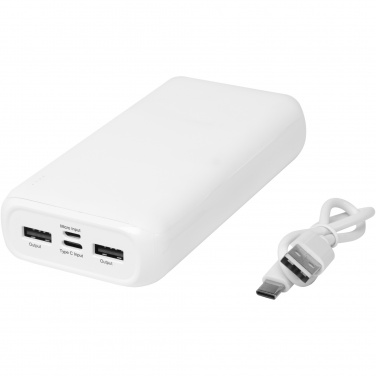 Logotrade biznesa dāvanas foto: Electro 20 000 mAh pārstrādāta plastmasas barošanas banka 