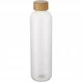 Ziggs 1000 ml pārstrādāta plastmasas ūdens pudele, Caurspīdīgs caurspīdīgs