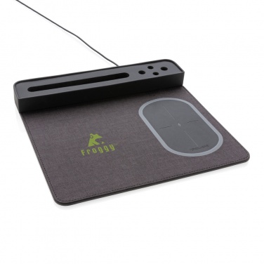 Logotrade dāvanas foto: Air peles paliktnis ar 5W bezvadu uzlādi un USB