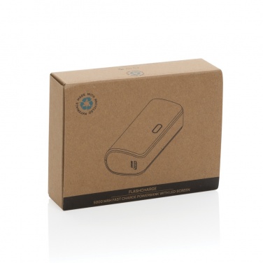Logotrade biznesa dāvanas foto: FlashCharge RCS rplastic 5000 mah ātrās uzlādes jaudas banka