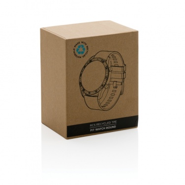 Logotrade logo dāvanas foto: RCS pārstrādāts TPU Fit Watch apaļš