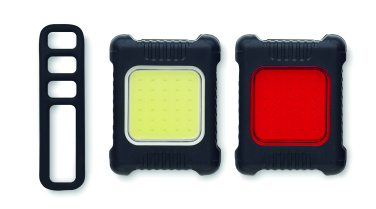 Logotrade dāvanas foto: Uzlādējams velosipēda lukturu komplekts