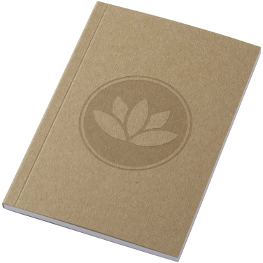 Logotrade logo dāvanas foto: Novella Austen A6 pārstrādāta mīksto vāku kraft piezīmju grāmatiņa - 50 loksnes
