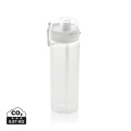 SipnLock RCS RPET necaurlaidīga sporta ūdens pudele 800 ml, balts