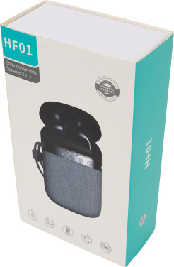 Logotrade Ideja dāvanas foto: Bluetooth skaļrunis HF01 ar iebūvētiem austiņām 2 vienā