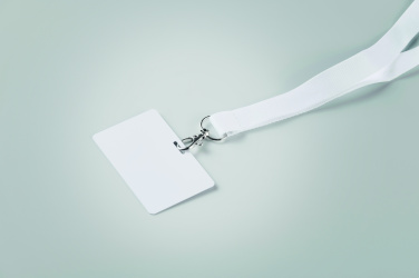 Logotrade biznesa dāvanas foto: Šņorziņš ar nozīmīti 54 x 86 mm