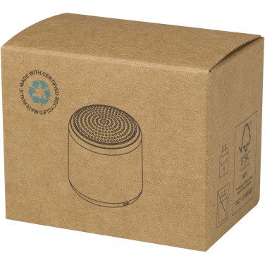 Logotrade dāvanas foto: Velkis 3W pārstrādātas plastmasas bezvadu Bluetooth® skaļrunis