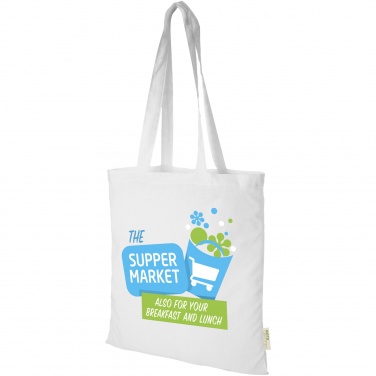 Лого трейд бизнес-подарки фото: Orissa 100 g/m² organic cotton tote bag 7L