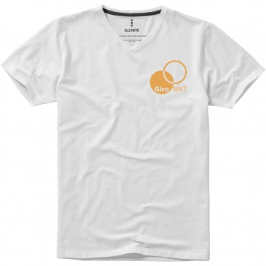 Лого трейд pекламные cувениры фото: Kawartha short sleeve men's organic V-neck t-shirt