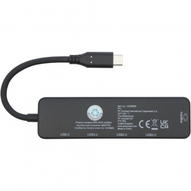 Лого трейд pекламные подарки фото: Loop RCS мультимедийный адаптер USB 2.0-3.0 из переработанной пластмассы с портом HDMI