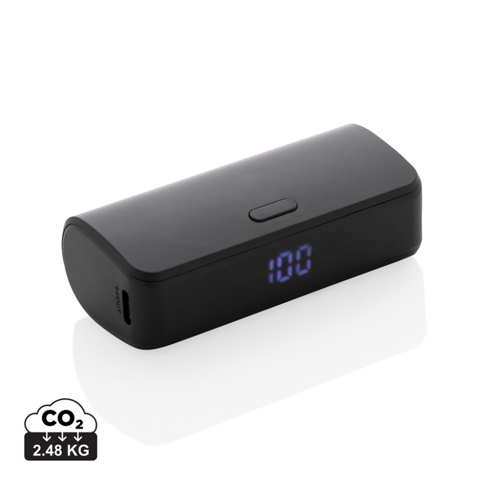 Логотрейд pекламные cувениры картинка: FlashCharge RCS rplastic 5000 мАч быстрая зарядка powerbank