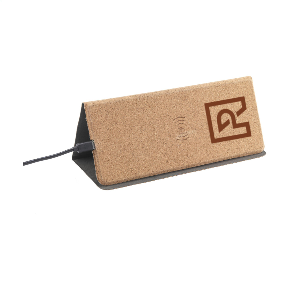 Логотрейд бизнес-подарки картинка: Коврик для мыши Cork Wireless Charger
