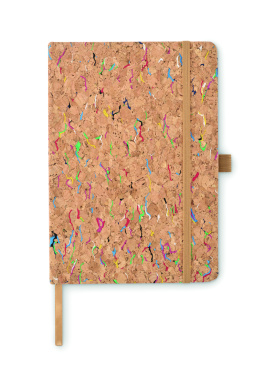 Лого трейд бизнес-подарки фото: A5 cork coloured notebook