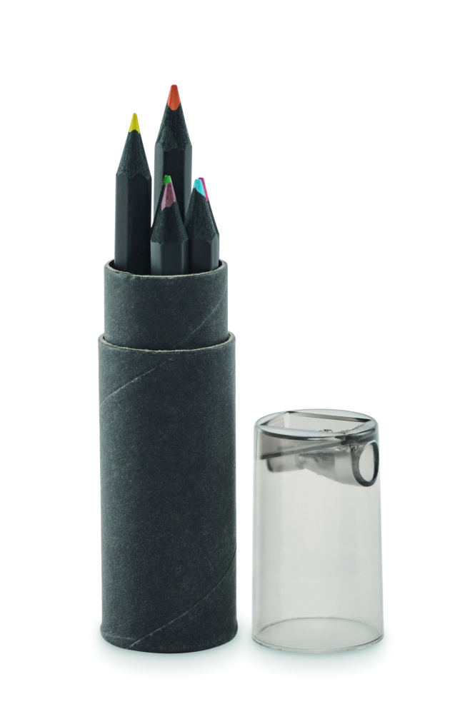 Лого трейд pекламные продукты фото: 6 black colouring pencils