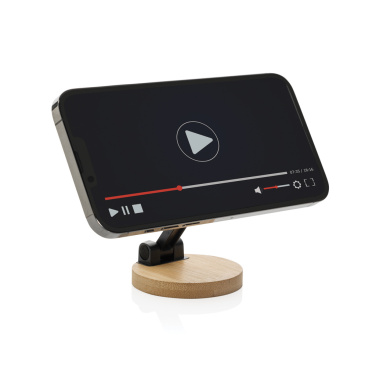 Логотрейд pекламные cувениры картинка: Подставка для телефона Magmount RCS из переработанного пластика и бамбука