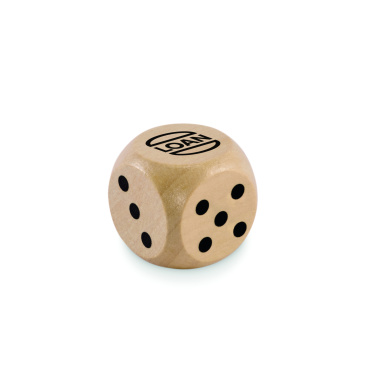 Лого трейд бизнес-подарки фото: Schima wooden dice 3cm dia