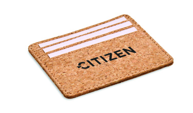Лого трейд бизнес-подарки фото: Cork cardholder with RFID