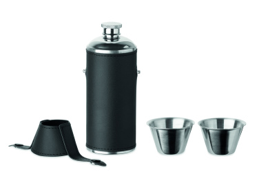 Лого трейд pекламные продукты фото: Hip flask with shot cups