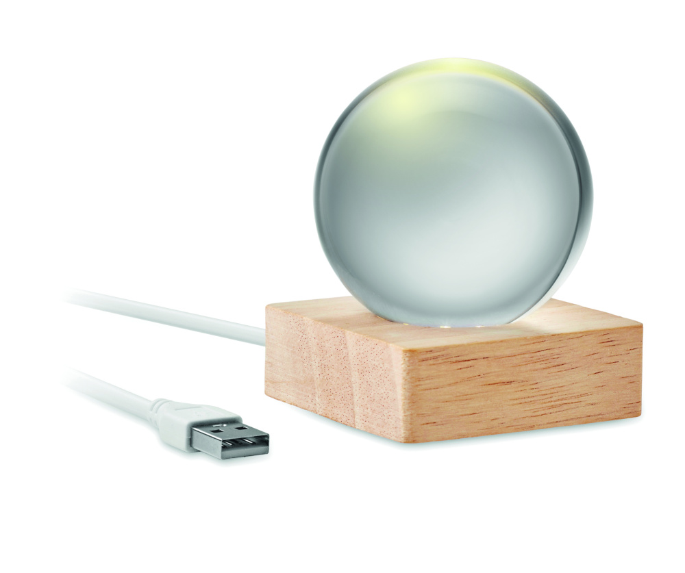 Логотрейд pекламные cувениры картинка: LED glass ball