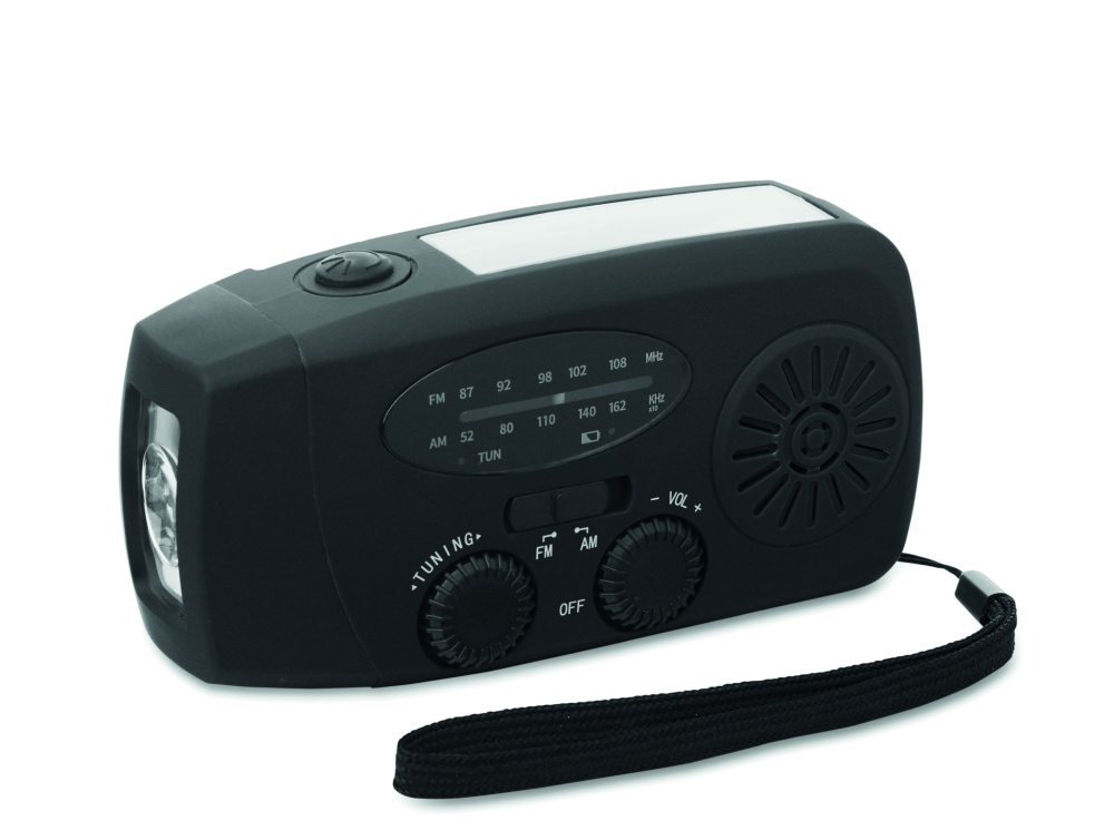 Логотрейд бизнес-подарки картинка: Portable radio SOS with LED torch