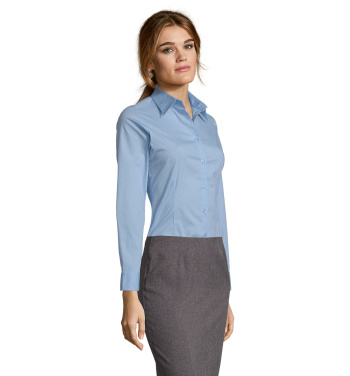Лого трейд pекламные подарки фото: EDEN women shirt 140g