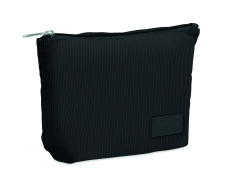 Corduroy cosmetic bag
