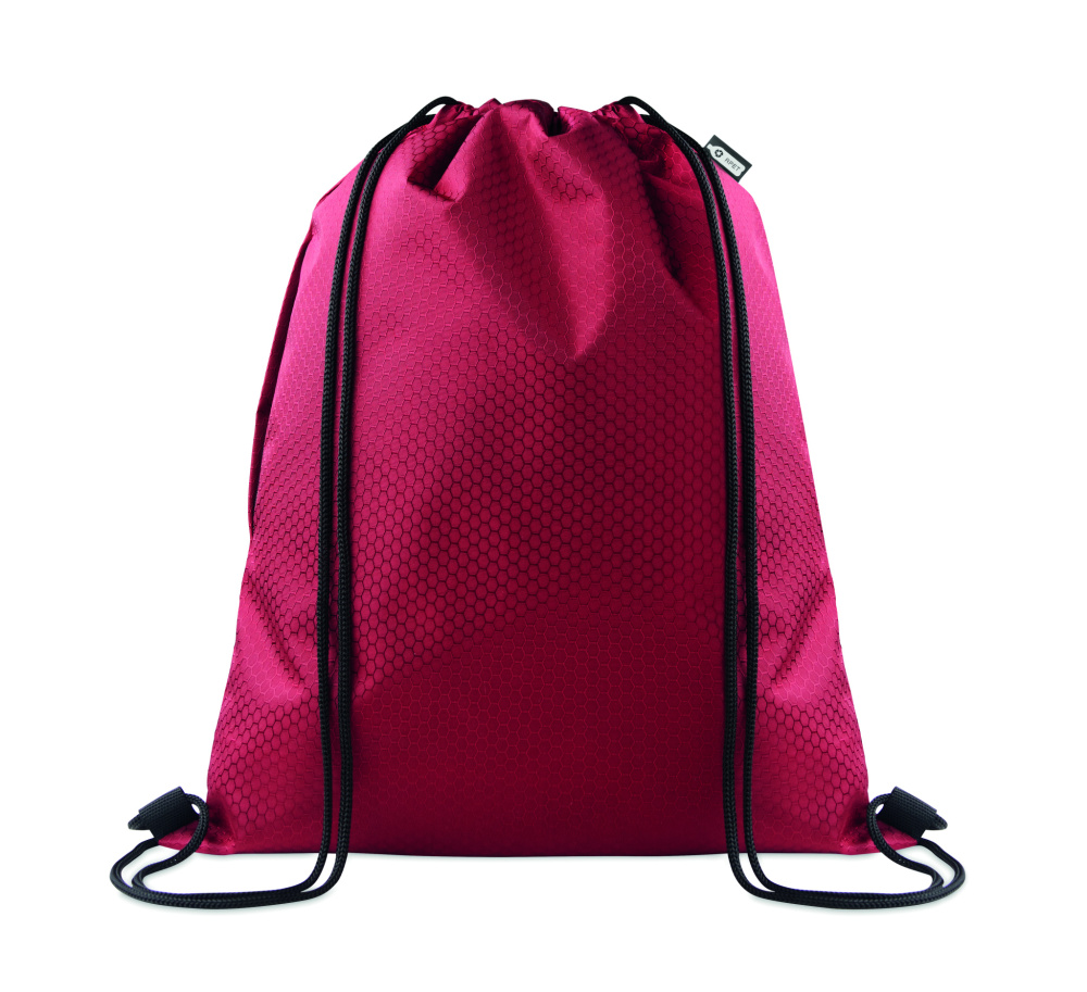 Логотрейд pекламные cувениры картинка: Drawstring bag in 420D RPET