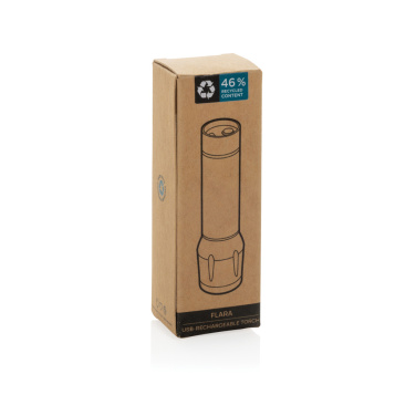 Логотрейд pекламные cувениры картинка: Фонарь Flara RSC из переработанного пластика с USB-зарядкой