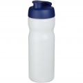 Baseline® Plus 650 ml sportflaska med uppfällbart lock, Transparent / Blå