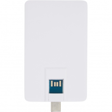 Logotrade profilprodukter bild: Duo slim 64 GB USB-enhet med Type-C och USB-A 3.0