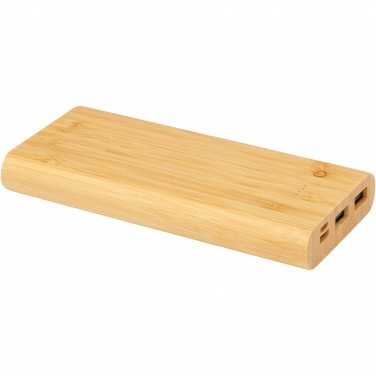 Logotrade profilprodukter bild: Tulda 10,000 mAh powerbank i bambu