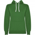 Urban hoodie för dam, Kelly grön/vit