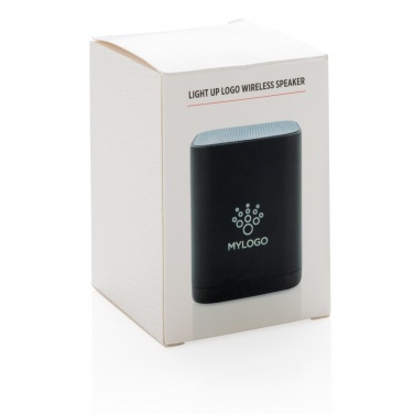 Logotrade kampanjprodukter bild: Light up logga trådlös högtalare