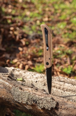 Logotrade presentreklam bild: Nemus kniv med lås i trä