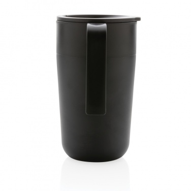 Logotrade presentreklam bild: Mugg med handtag, i GRS certifierad PP och S/S