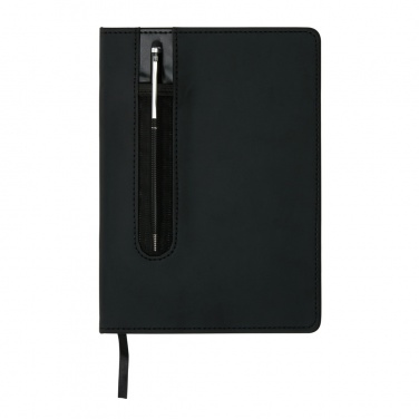 Logotrade profilreklam bild: Anteckningsbok Basic - PU - med styluspenna - A5