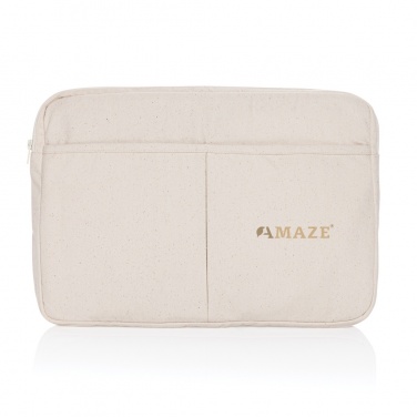 Logotrade reklamprodukter bild: Laluka 15.6" laptopsleeve AWARE™ återvunnen bomull