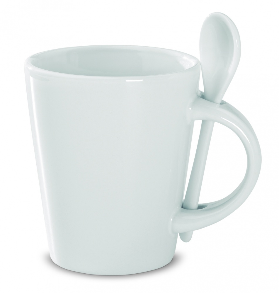 Logotrade profilreklam bild: Sublimerings mugg med sked