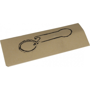 Logotrade profilreklam bild: Nyckelring med varukorgschip STICKIT