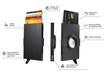 Logotrade profilprodukter bild: RFID kreditkortsfodral med hållare för AirTag 2163155