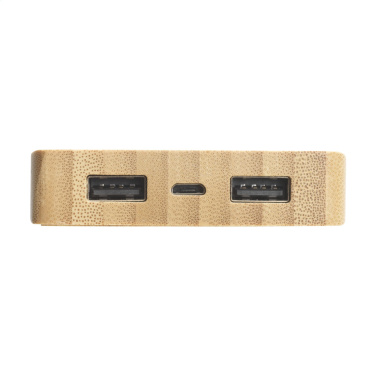 Logotrade profilprodukter bild: Solar Powerbank 8000+ trådlös laddare