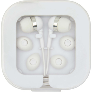 Logotrade profilprodukter bild: Baekdu headset med Type C-kabel och förvaringsfodral av återvunnen plast