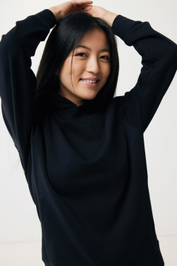 Logotrade reklamprodukter bild: Iqoniq Yengo hoodie  i återvunnen bomull med sidofickor